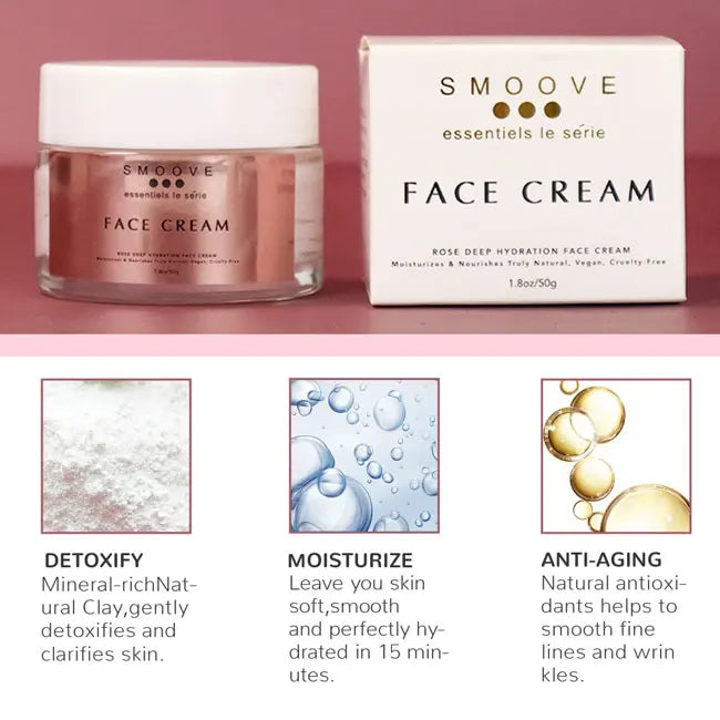 Private Label OEM ODM Natural Organic Vegan Rose Whitening Face Cream Anti Aging Dark Spot Moisturizer Face Cream