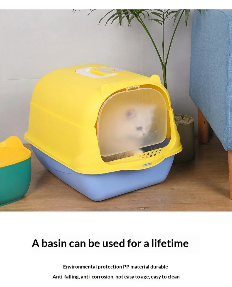 Cat Litter Box Model C01 Bulk Fully Enclosed Anti-Splash Extra-Large UV Sterilization Pet Supplies Manufacturer