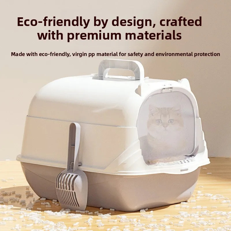 Cat Litter Box Model C01 Bulk Fully Enclosed Anti-Splash Extra-Large UV Sterilization Pet Supplies Manufacturer