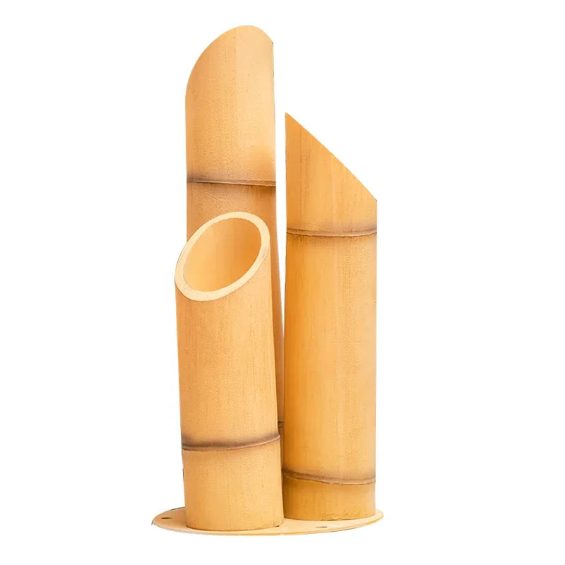 Creative LED Bamboo Garden Lamp Adjustable Color Temp 2700-6500K 30 Beam Angle Resin Shade AC IP54 Outdoor Landscape Lighting