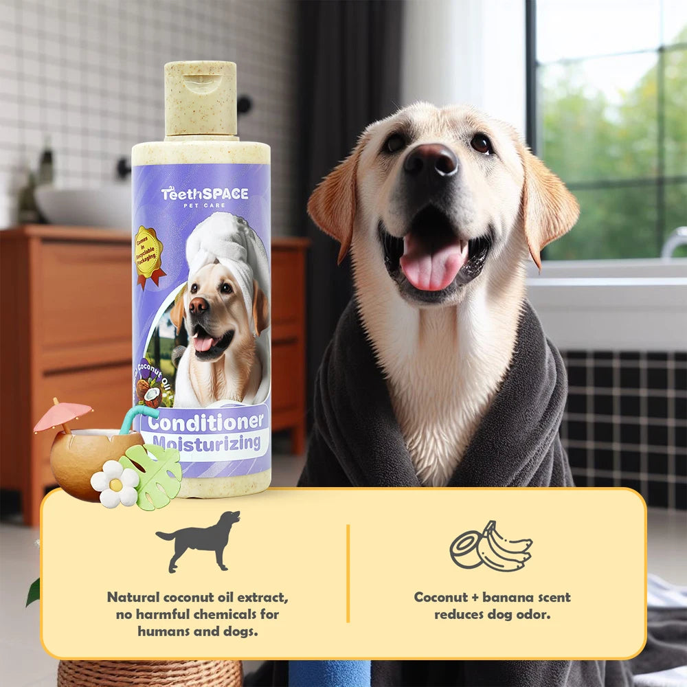 Dog Conditioner Pet Grooming Moisturize Organic Conditioner for Dogs and Cats Soothes Skin Issues