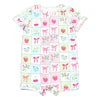 Custom Printed Bamboo Jumpsuit for Newborns ODM Odem Zipper Romper Infant Baby Bodysuit