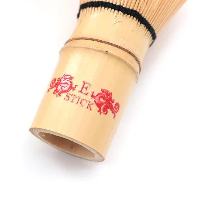 Estick Eco-Friendly Matcha Tea Whisk Bamboo with Colourful Logo Classic Style for Home & Restaurant Use