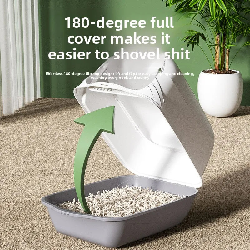 Cat Litter Box Model C01 Bulk Fully Enclosed Anti-Splash Extra-Large UV Sterilization Pet Supplies Manufacturer