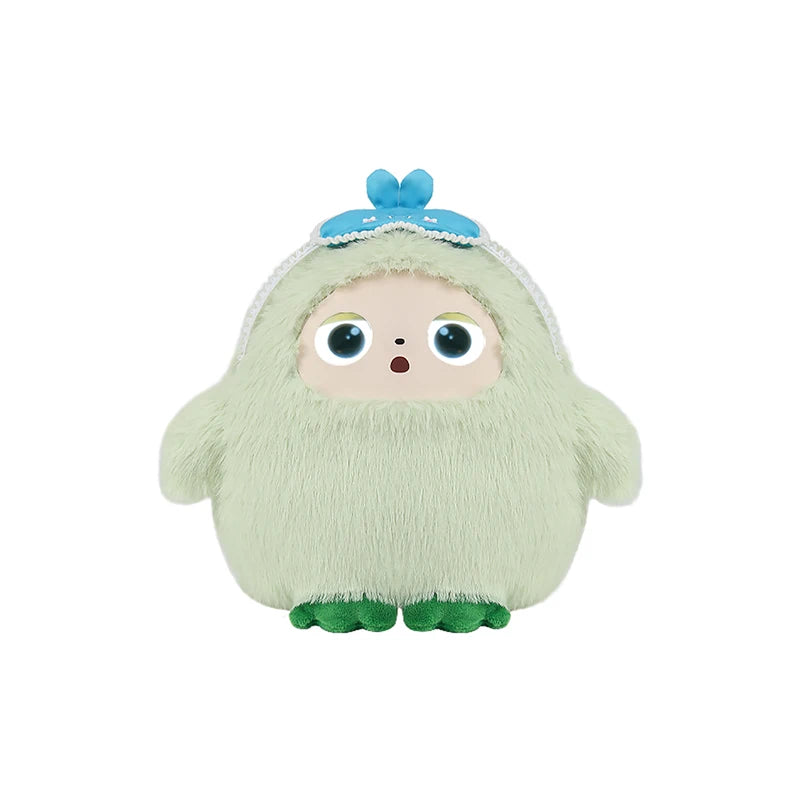 High-Tech Kawaii Green Talking AI Bear Toy Super Soft Organic Cotton Fabric Embroidered LED Eyes PP Cotton Filling Birthday