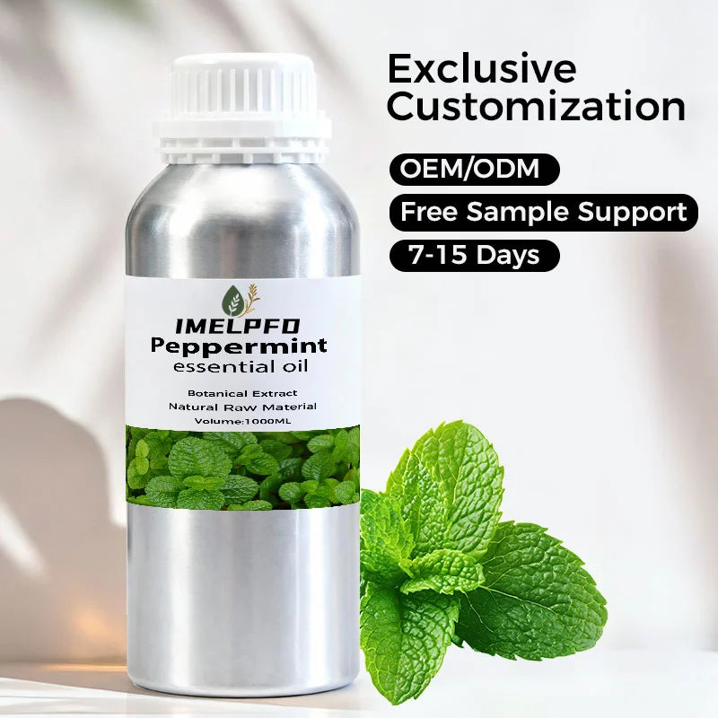 Wholesale Bulk 100% Pure Natural Organic Peppermint Essential Oil for Hair Free Sample with Private Label