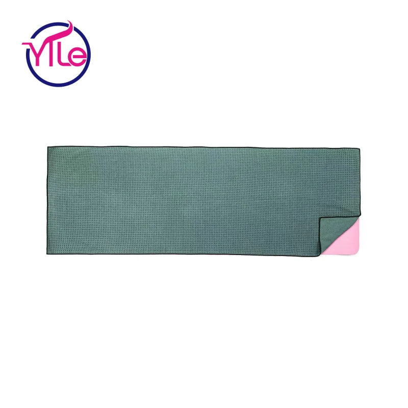 Wholesale Anti slip Microfiber Custom logo Organic Yoga Mat Towel Printed Eco Friendly 350gsm