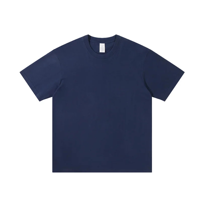 OEM/ODM 230G Heavryweight 230gsm Organic Cotton O-neck Men and Women T-shirt
