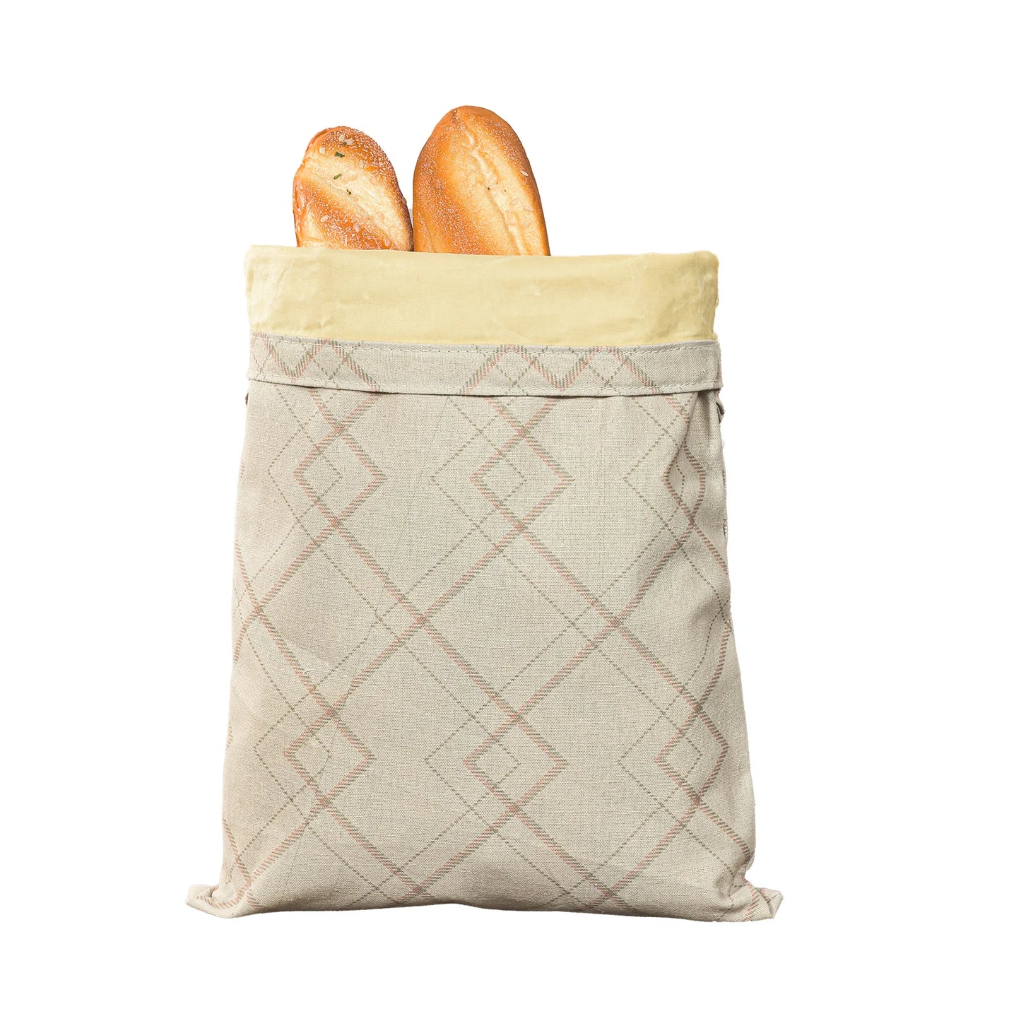 Reusable Fashion Cartoon Bread Shopping Bag with Organic Beeswax Cotton Linen for Homemade Sourdough Storage & Fresh Keeping