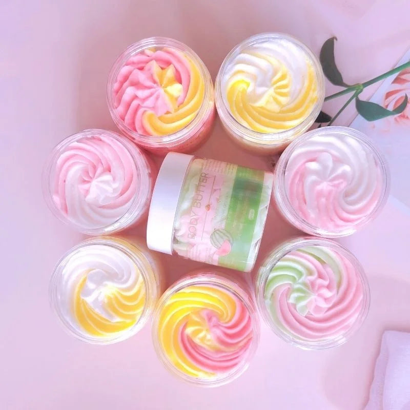 Organic Vegan Natural Whitening Moisturizing Nourishing Hydrating Body Butter Cream for All Skin Types 150ml