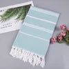 Wholesale 100% Cotton Microfiber Soft Antimicrobial Beach Towel Natural Organic Sand Free Quick Dry Knit Adult Turkish Style