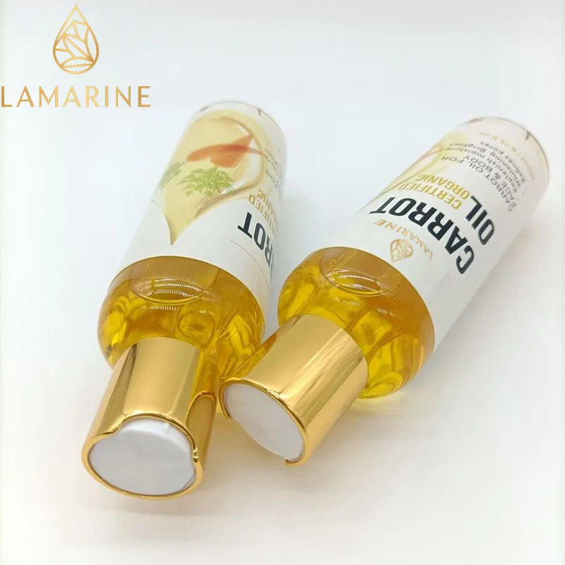 Private Label Natural Organic Vitamin A, Vitamin E Whitening Anti Aging Glow Carrot Seed Body Oil