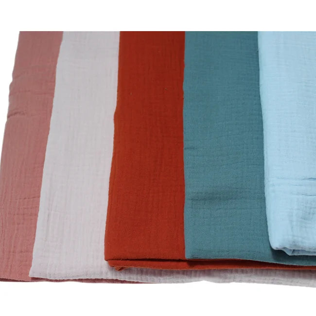 Wholesale Custom Printed Organic 100% Cotton Double Gauze Muslin Fabric for Baby