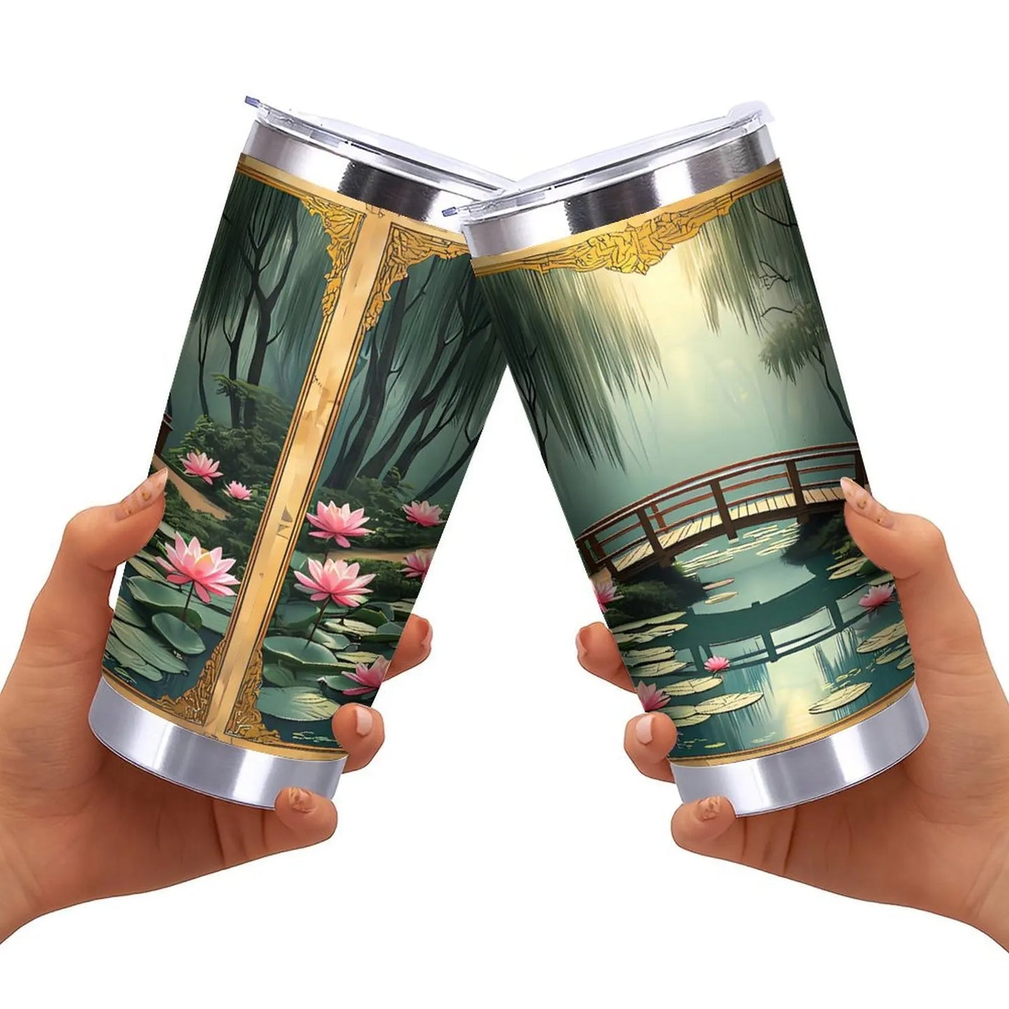 Health Food Store Staple 20oz Organic Double Silver Side Tumbler