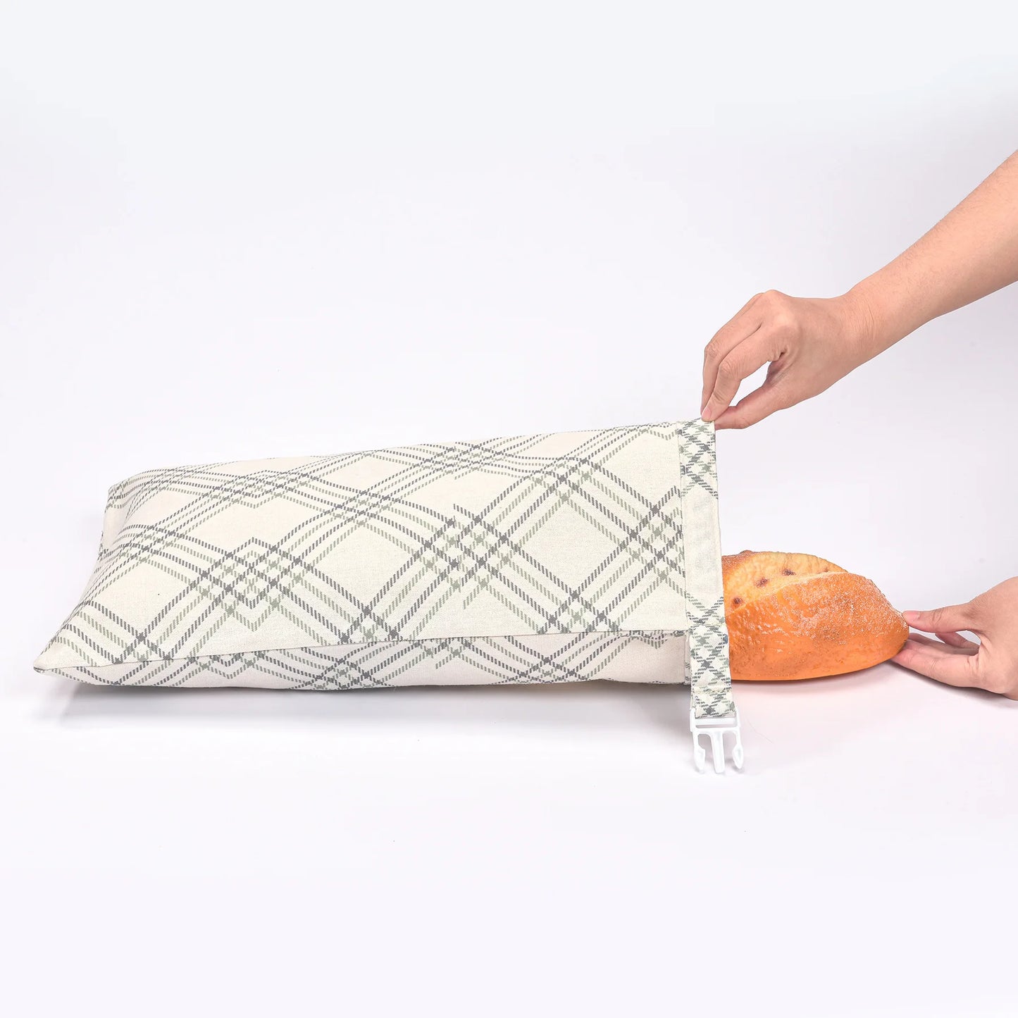Reusable Fashion Cartoon Bread Shopping Bag with Organic Beeswax Cotton Linen for Homemade Sourdough Storage & Fresh Keeping