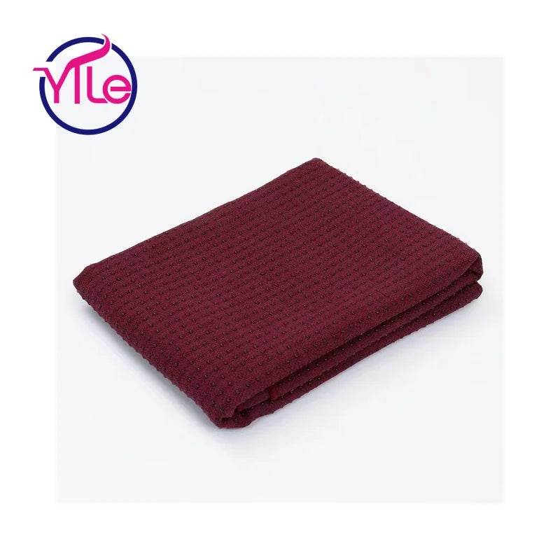 Wholesale Anti slip Microfiber Custom logo Organic Yoga Mat Towel Printed Eco Friendly 350gsm