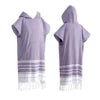 High Quality Organic Cotton Poncho Towel Adults Children Windproof Thickened Hooded Design Factory Wholesale Home Sports Striped