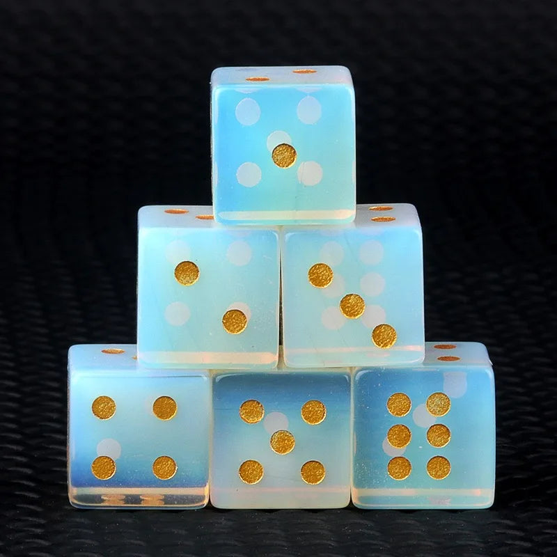 Customized Natural Mix Gemstone Crystal Cube Dice 16mm Eco-Friendly Handmade Carved Palm Healing Divination Stone Custom Logo