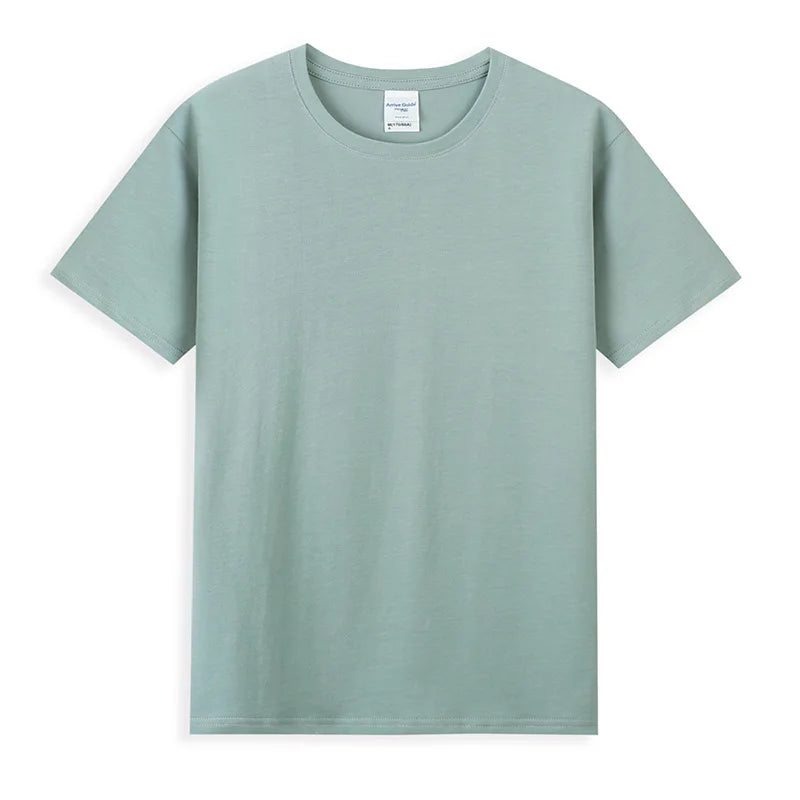 Unisex Oversized Drop-Shoulder T-Shirt High Quality 100% Cotton Bamboo Fiber Custom Logo Printing Gym Working Cloth Knitted