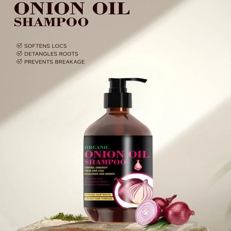 OEM/ODM Private Label Organic Components Hair Loss Nourishing Repair Hair Growth Onion Shampoo and Conditioner Set