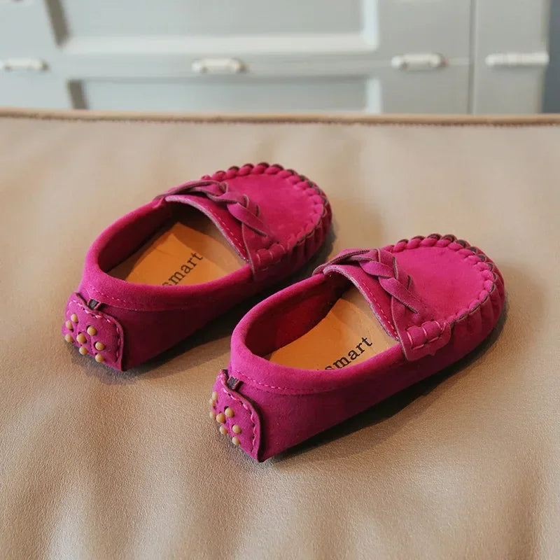 Kids Flats Loafers 2024 Spring New Casual Children Moccasin Shoes Korean Version Baby Girls and Boys Soft Fashion Slip-on