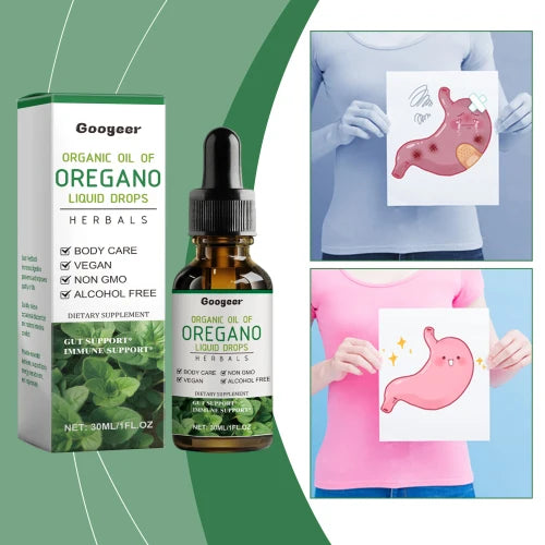Googeer Digestive And Intestinal Health  Organic Oregano Oil Drops Treatment