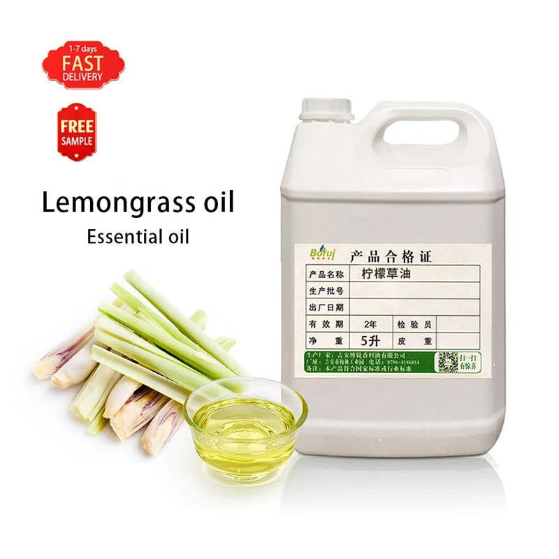 Manufacturer Wholesale Bulk Price 25kg Packing Price Organic 100% Pure Natural Lemongrass Essential Oil