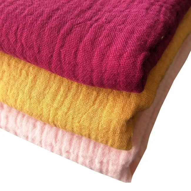 Wholesale Custom Printed Organic 100% Cotton Double Gauze Muslin Fabric for Baby