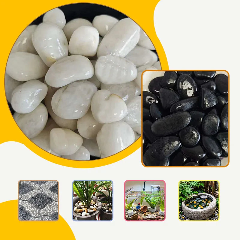 Rainflower Stone Natural Pebble Fish Tank Landscape Laying Stone Flower Planting Pottery Decoration Small Stones Colorful