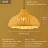 Modern Handmade Bamboo Rattan Hanging Lamp for Restaurant Kitchen Teahouse Farmhouse Home Decor Chandeliers & Pendant Lights
