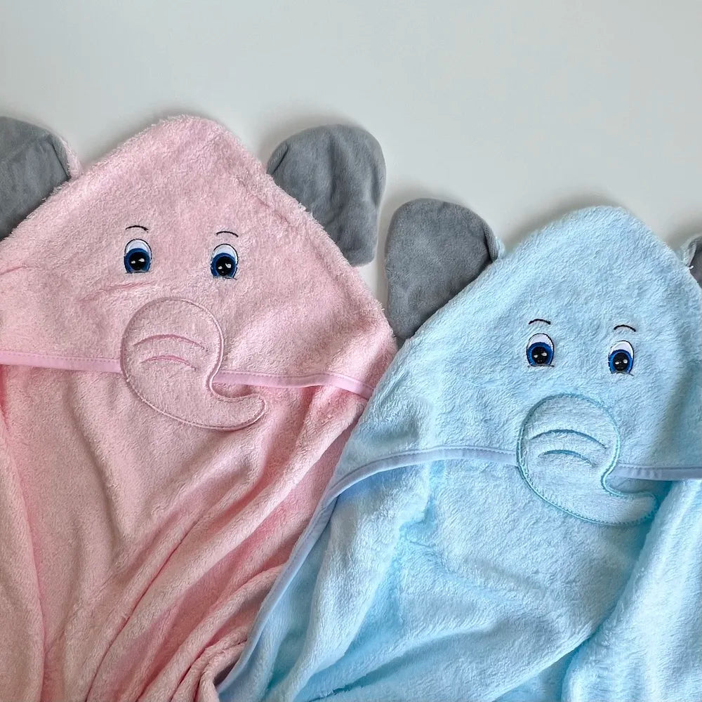 High Quality Organic Bamboo Hooded Baby Towel Animal Print 90x90 cm Super Soft Comfortable Antimicrobial Bathroom Bedroom
