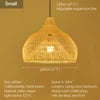 Modern Handmade Bamboo Rattan Hanging Lamp for Restaurant Kitchen Teahouse Farmhouse Home Decor Chandeliers & Pendant Lights