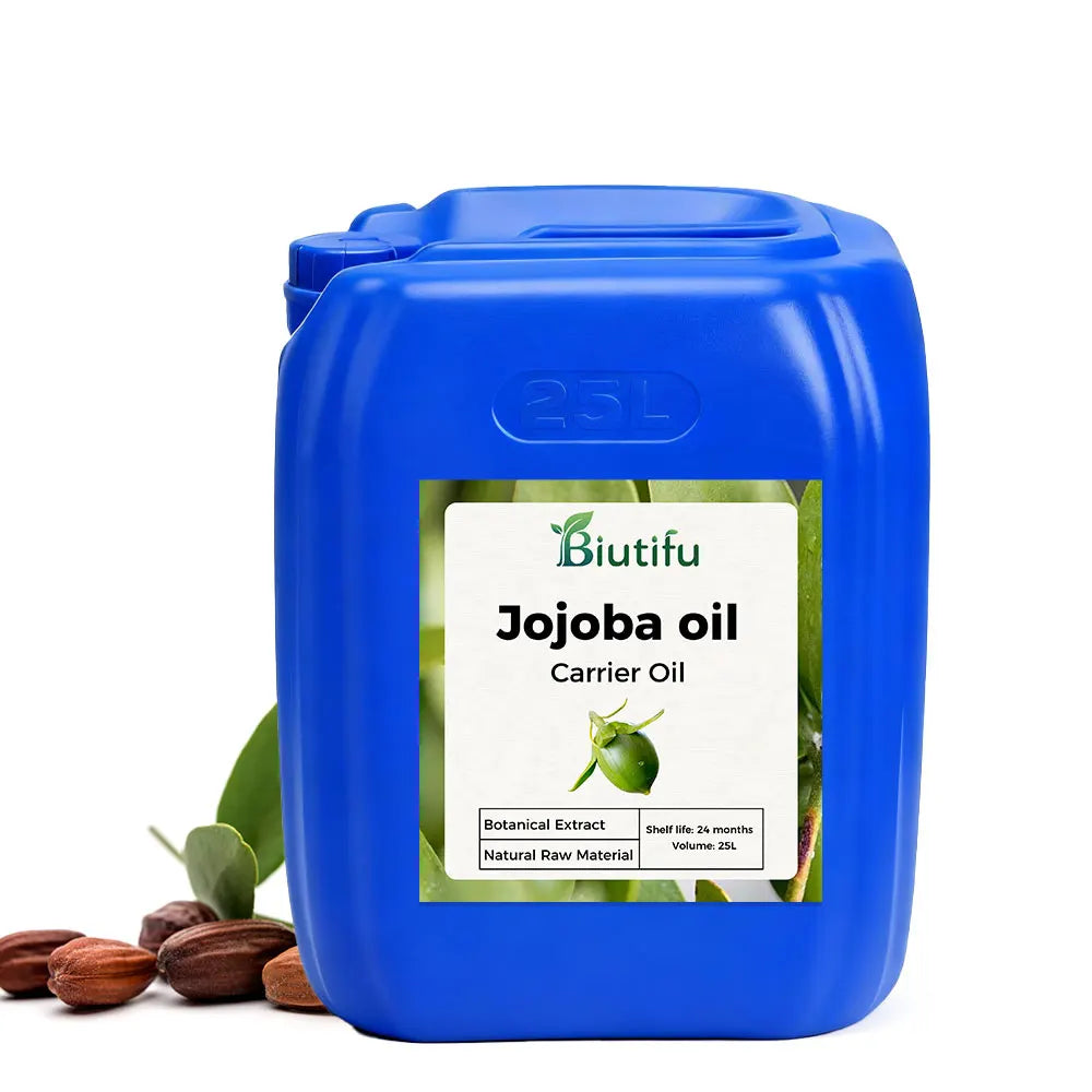 100% Pure Organic Jojoba Essential Oil Cold Pressed Seed Origin High Quality Factory Direct Wholesale Bulk Hot Sale