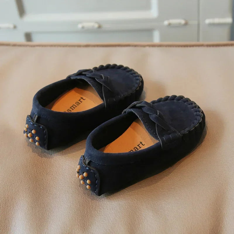 Kids Flats Loafers 2024 Spring New Casual Children Moccasin Shoes Korean Version Baby Girls and Boys Soft Fashion Slip-on