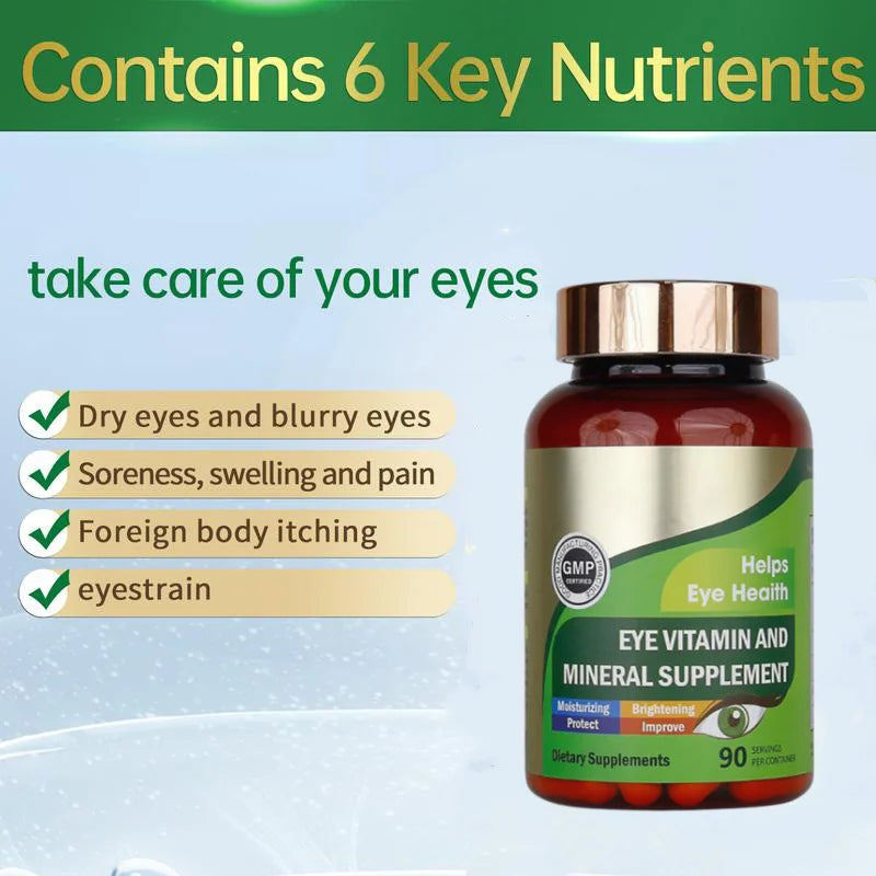 Adult Lutein Zeaxanthin Vitamins Capsules 90ct Organic Natural 24-Month Shelf Life Eye Health Support Blue Light Relief Private