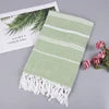 Wholesale 100% Cotton Microfiber Soft Antimicrobial Beach Towel Natural Organic Sand Free Quick Dry Knit Adult Turkish Style