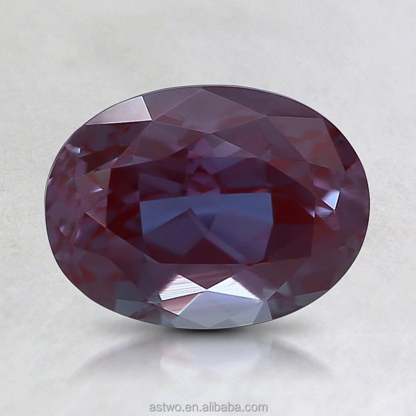Natural  Loose Gemstone Certified Alexandrite Nd Yag Gem Lab Grown Alexandrite Gemstones
