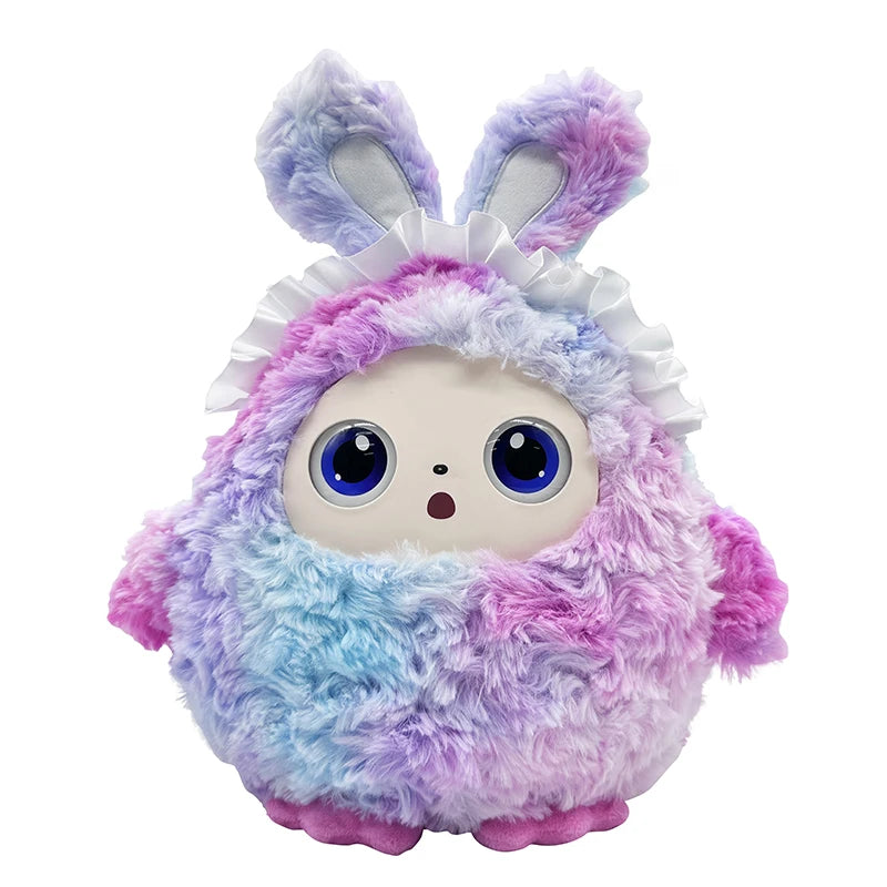 High-Tech Kawaii Green Talking AI Bear Toy Super Soft Organic Cotton Fabric Embroidered LED Eyes PP Cotton Filling Birthday
