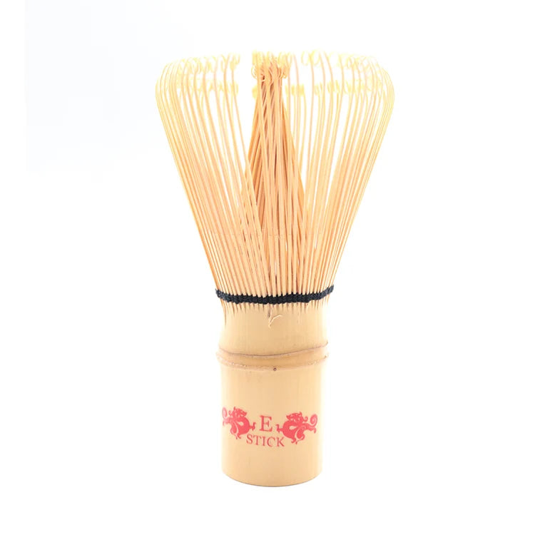 Estick Eco-Friendly Matcha Tea Whisk Bamboo with Colourful Logo Classic Style for Home & Restaurant Use