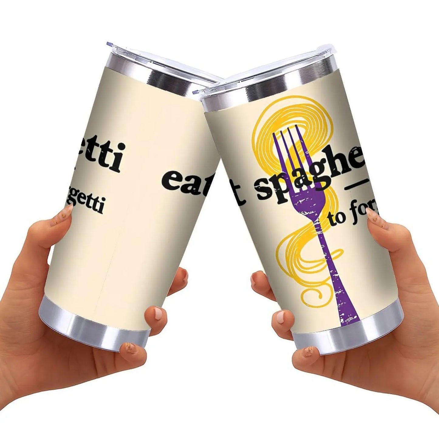 20oz Tumbler, Double Silver Side, Organic Compliant Stainless