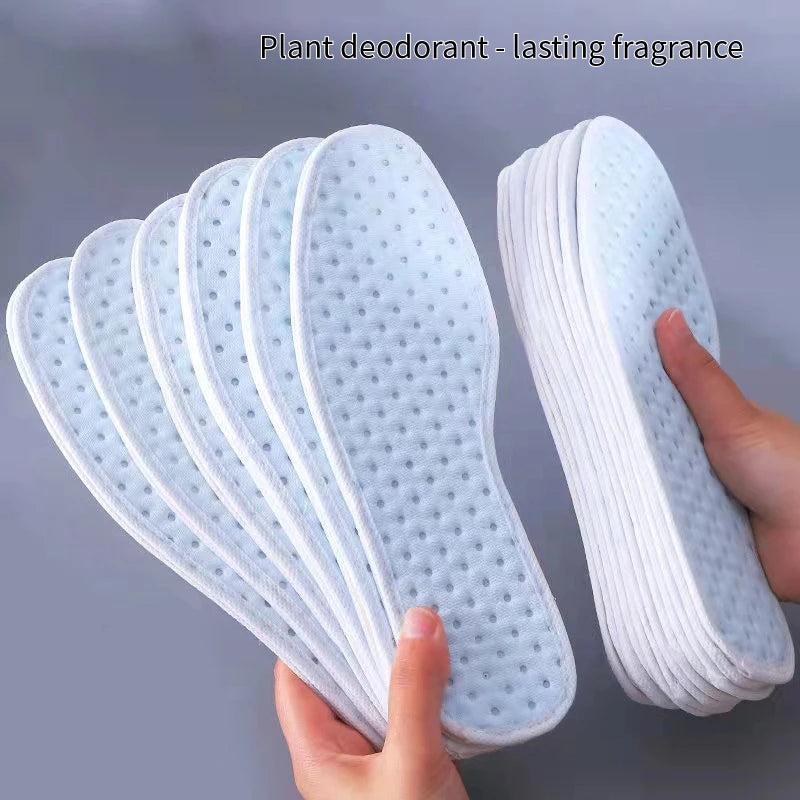 Bamboo Charcoal Insoles for Shoes Plant Deodorant Running Sports Insole Feet Thickened Shock Absorbing Shoe Insole