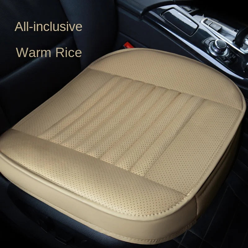 Four Seasons General Danipi 3-Piece Leather Seat Cushion Bamboo Charcoal Small Car Products Without Backrest