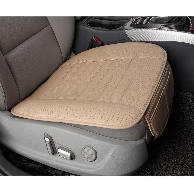 Four Seasons General Danipi 3-Piece Leather Seat Cushion Bamboo Charcoal Small Car Products Without Backrest