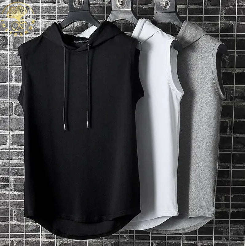 Wholesale Bamboo Breathable Casual Gym  Men's Workout Clothing Sleeveless Shirt  Fitness Sportswear Men Vests Muscle Tank Top