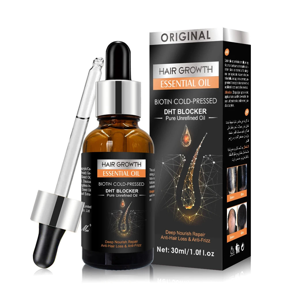 Organic Natural Hair Care Ginger Aloe Serum Hair Growth Nourishing Treatment Hair Oil 30ML