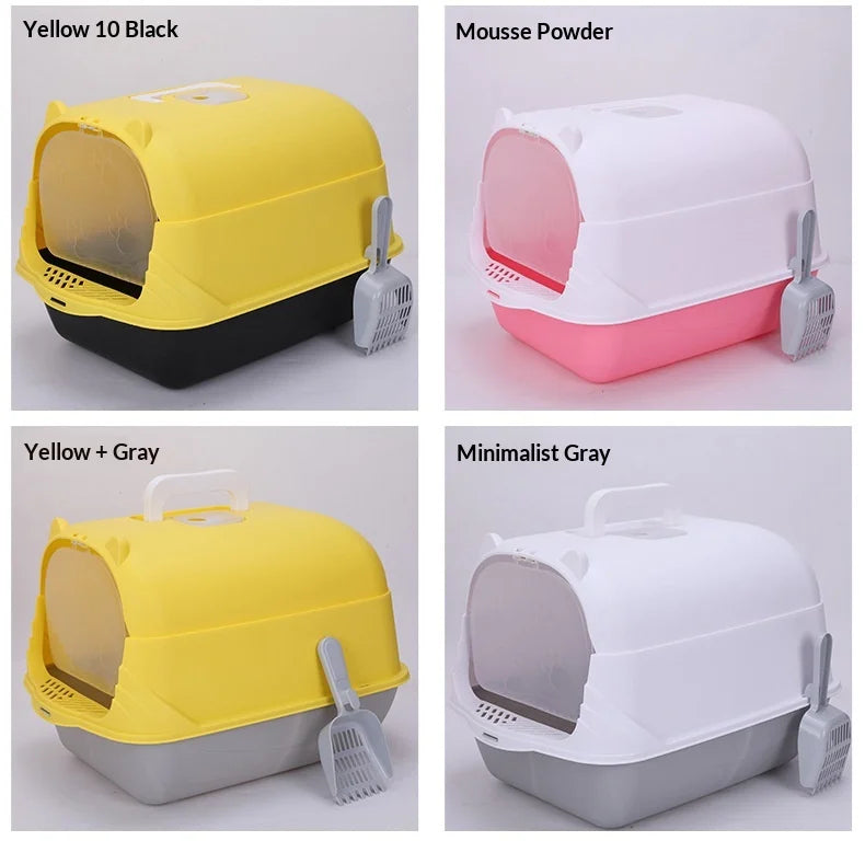 Cat Litter Box Model C01 Bulk Fully Enclosed Anti-Splash Extra-Large UV Sterilization Pet Supplies Manufacturer