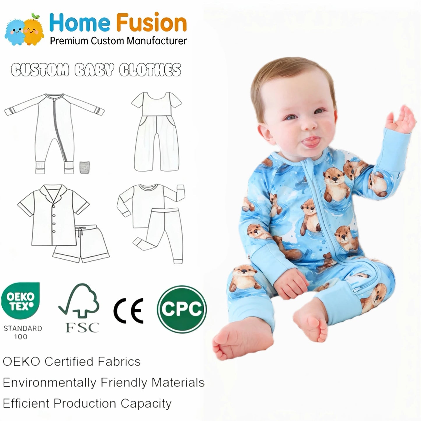 New Trend Beautiful Print Super Soft Bamboo Fabric Magnetic Zipper Knitted Baby Clothes ODM Supply Long Sleeved Baby Romper