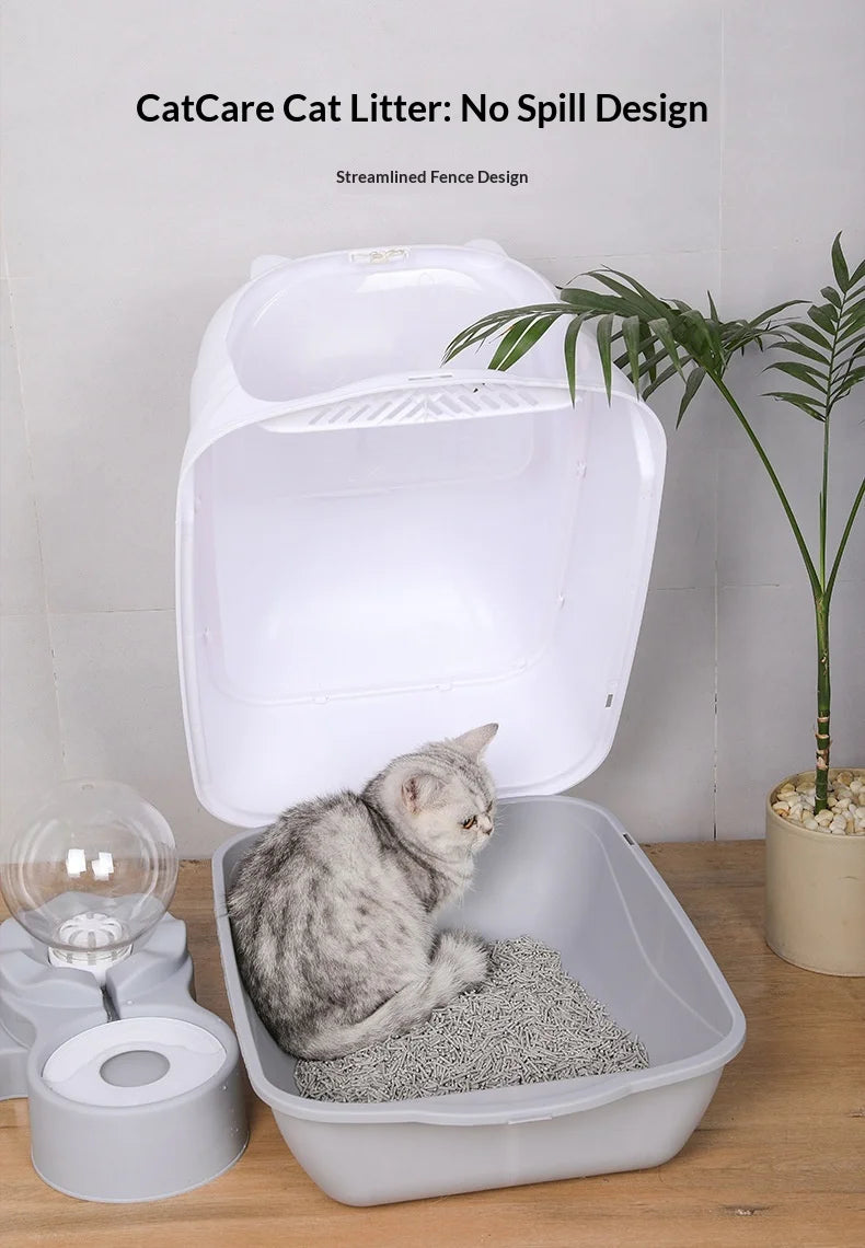 Cat Litter Box Model C01 Bulk Fully Enclosed Anti-Splash Extra-Large UV Sterilization Pet Supplies Manufacturer