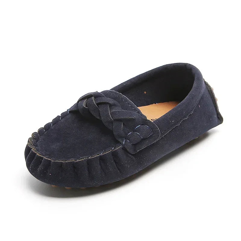 Kids Flats Loafers 2024 Spring New Casual Children Moccasin Shoes Korean Version Baby Girls and Boys Soft Fashion Slip-on