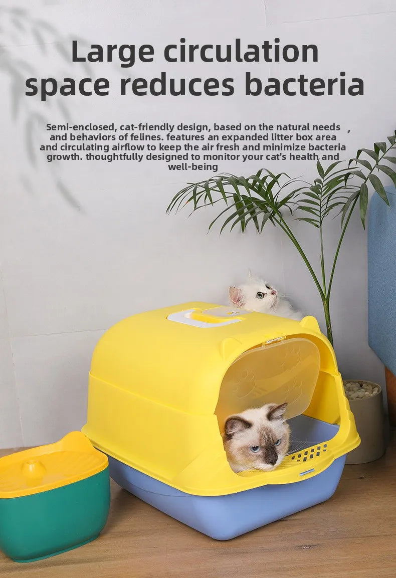 Cat Litter Box Model C01 Bulk Fully Enclosed Anti-Splash Extra-Large UV Sterilization Pet Supplies Manufacturer